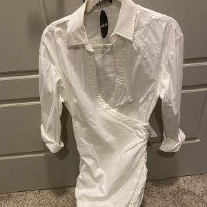 White Shirt Dress Never worn with Tags